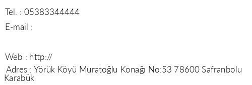 Muratolu Kona Otel telefon numaralar, faks, e-mail, posta adresi ve iletiim bilgileri
